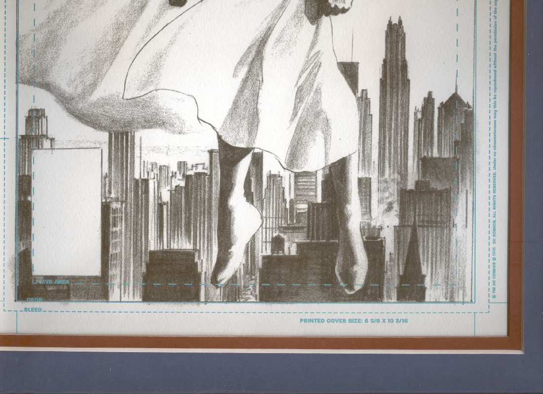 SUPERMAN 675 DC COVER ART REPRODUCTION PRINT